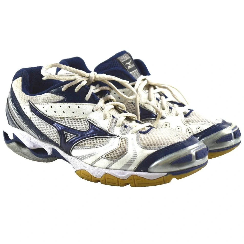 Mizuno Wave Bolt 2 Volleyball Shoes Women's Size 9.5 Blue White Athletic Sneaker